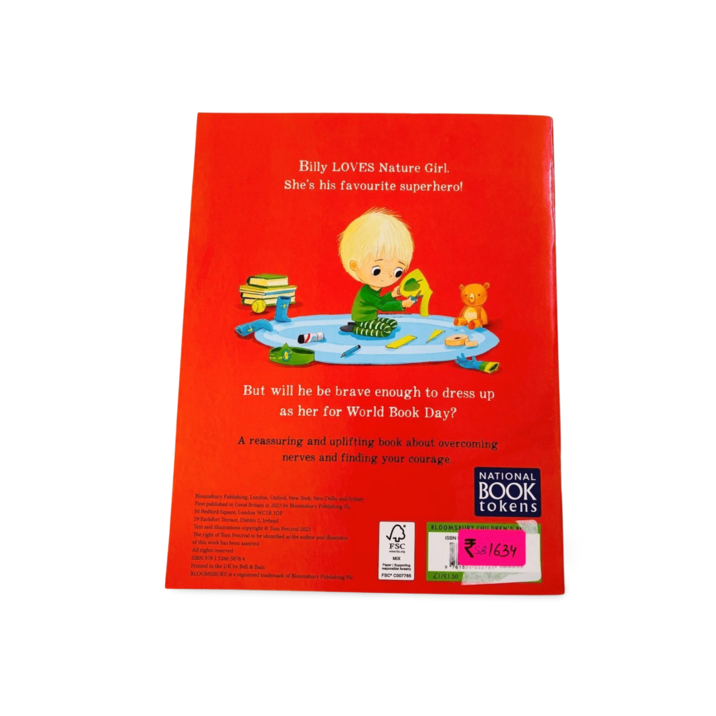 Billy's Bravery By Tom Percival ( A big bright feelings book)