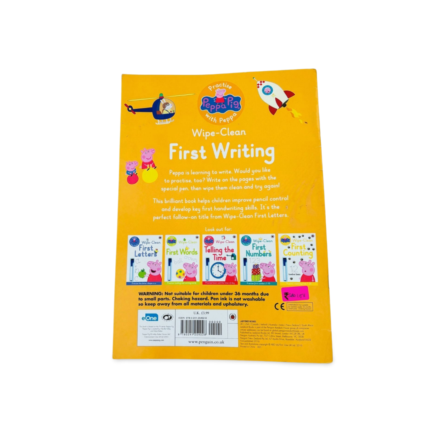 Peppa Pig First Writing Wipe and Clean