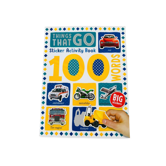 Things That Go Sticker- 100 Words- Activity Book