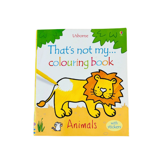 Usborne That’s not my colouring Book- Animals with stickers