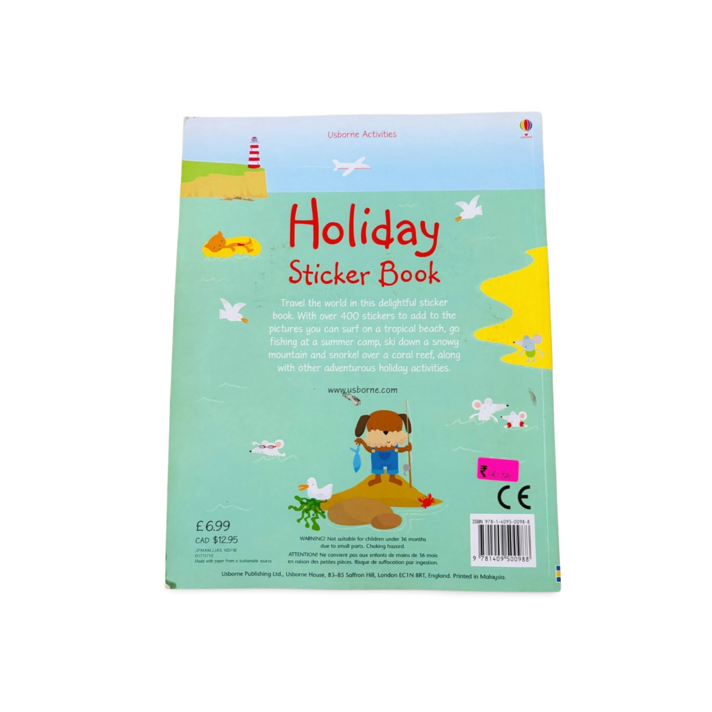 Usborne Activities- Holiday Sticker Book with 400 stickers