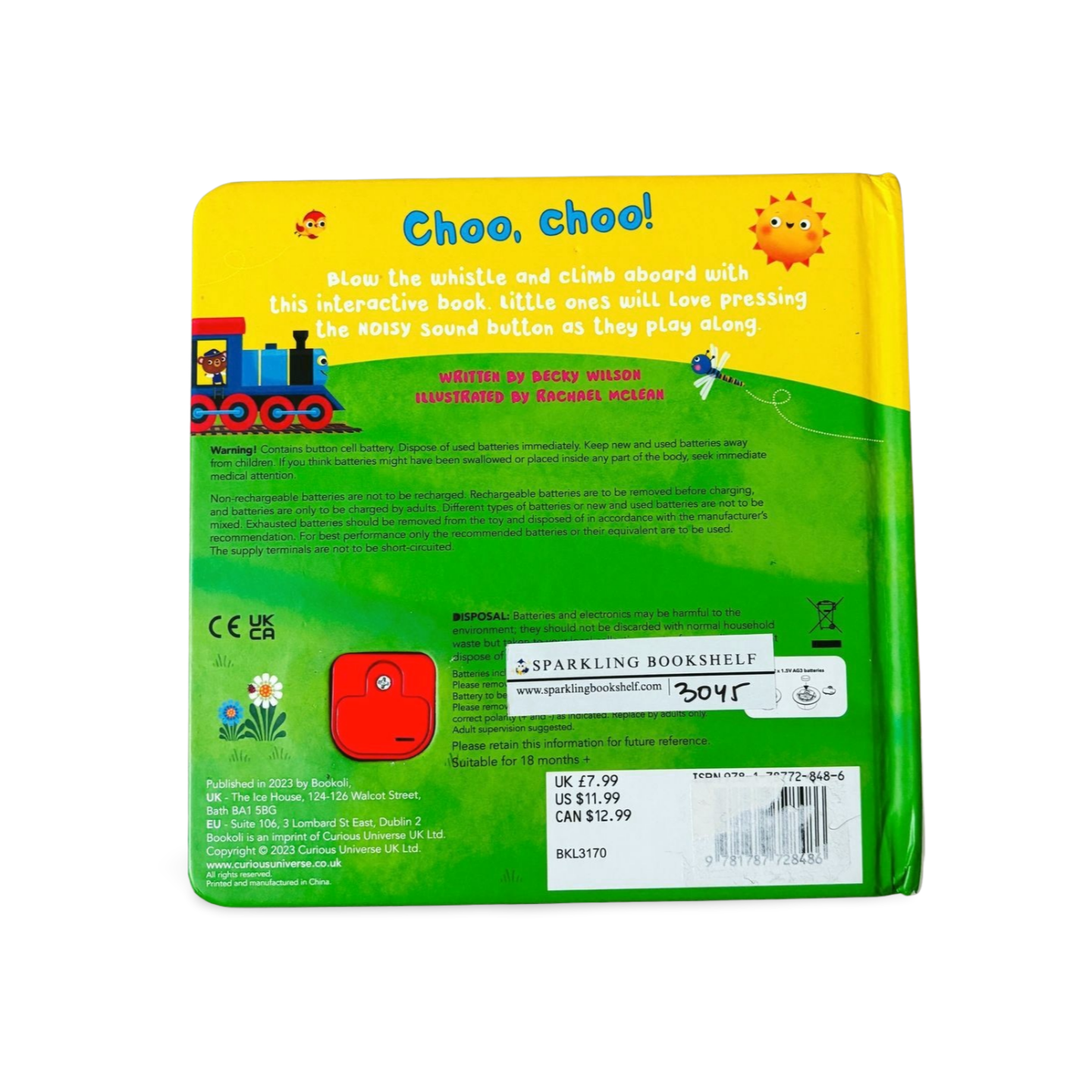 Bookoli Busy Train Sound Book