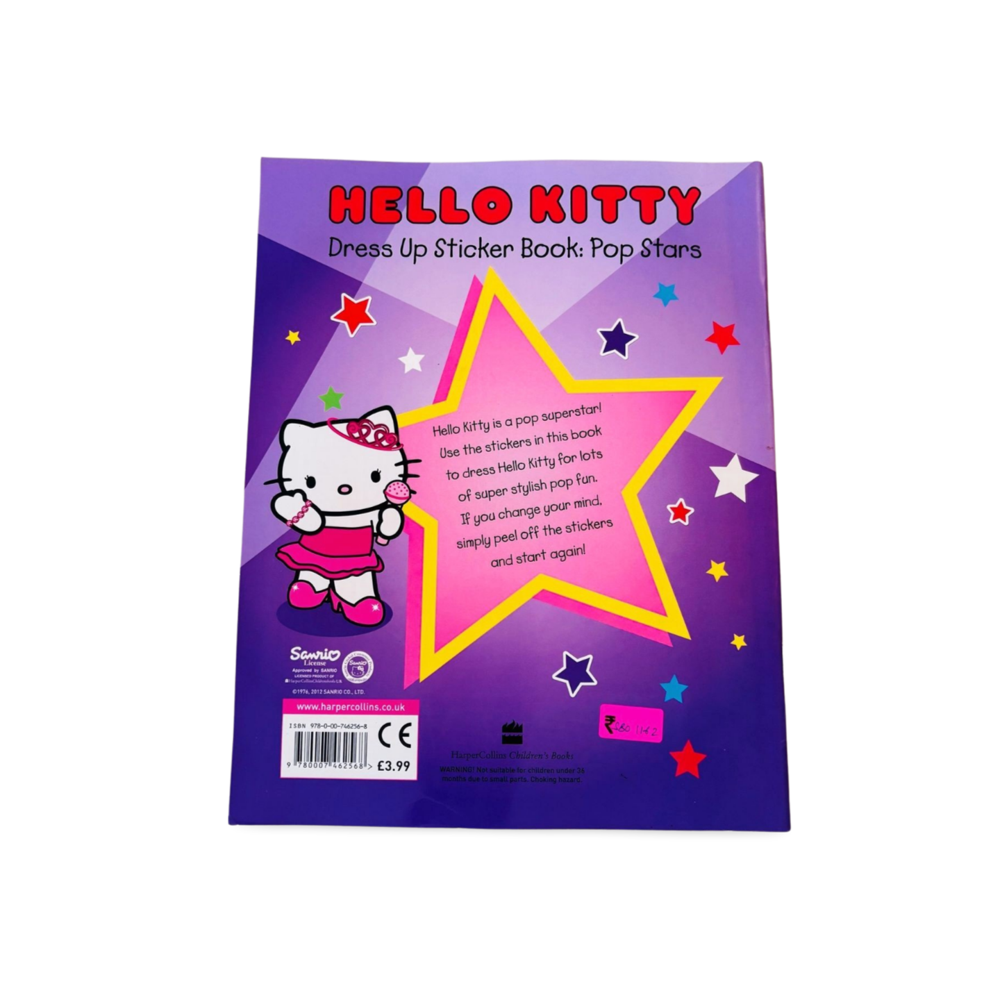 Hello Kitty- Dress Up Sticker – Pop Stars with 60 reusable stickers