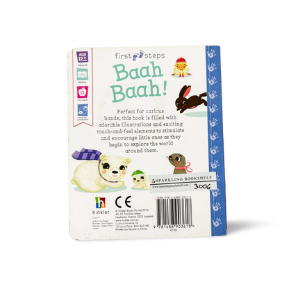 First Steps Baah Baah! Touch- Feel Book