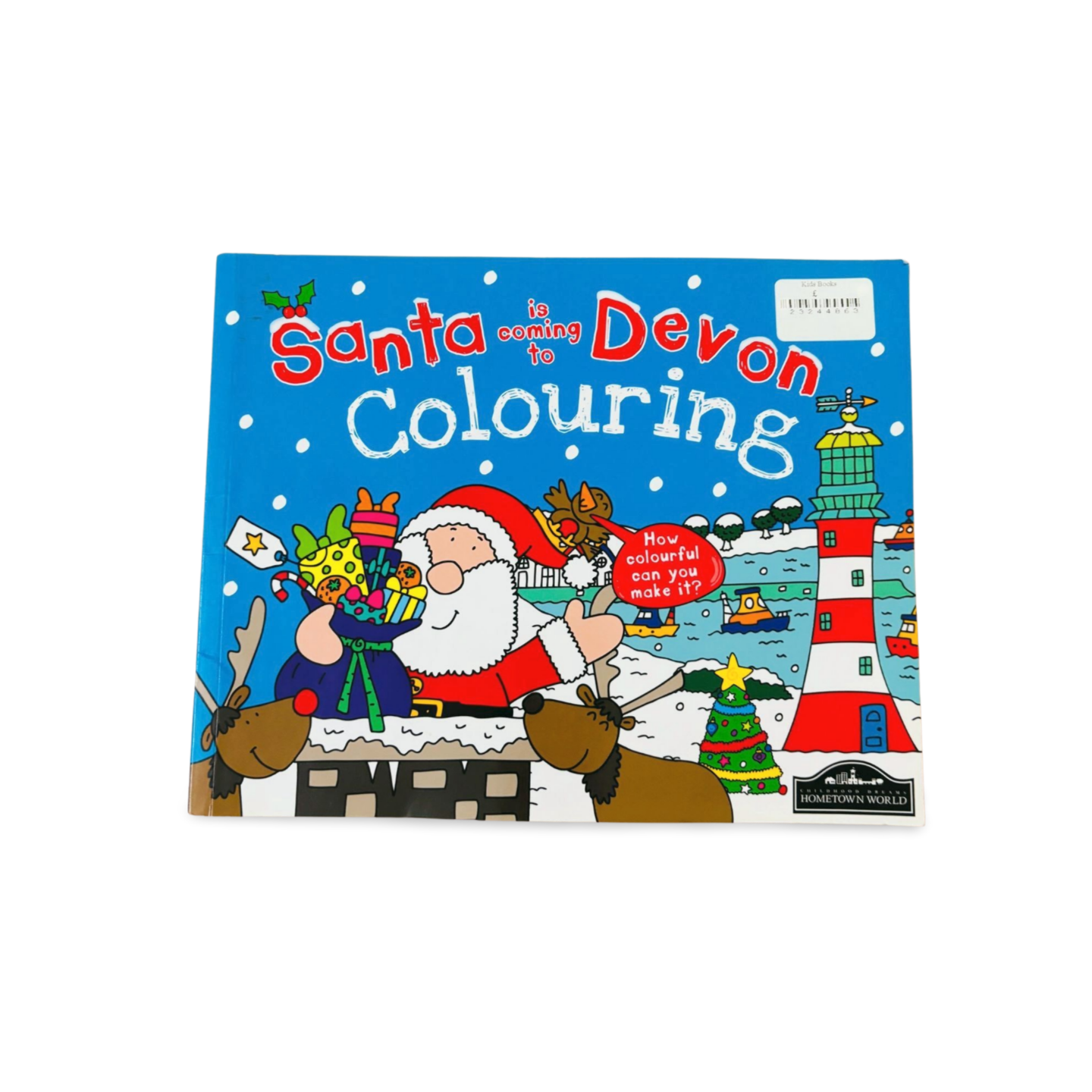 Santa is coming to Devon Colouring