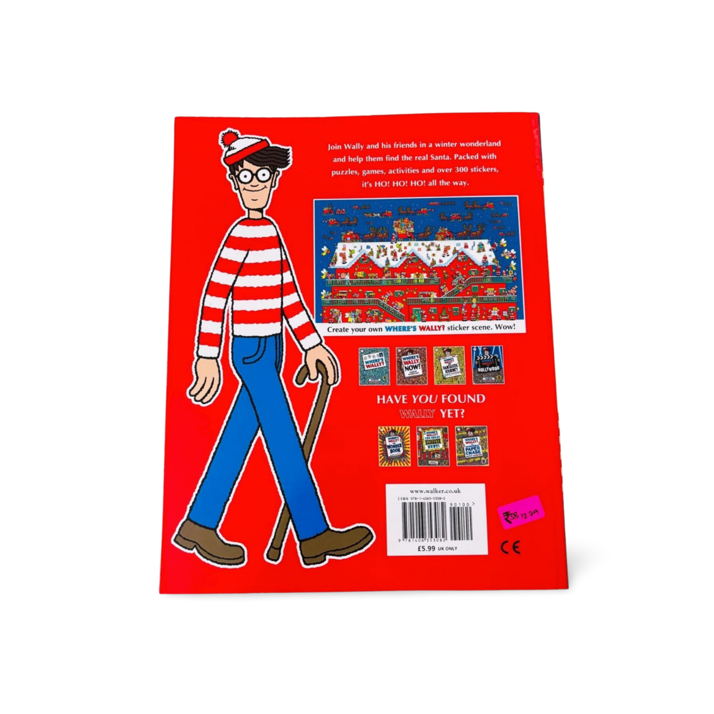 Where’s Wally? Santa Spectacular by Martin Handford with stickers