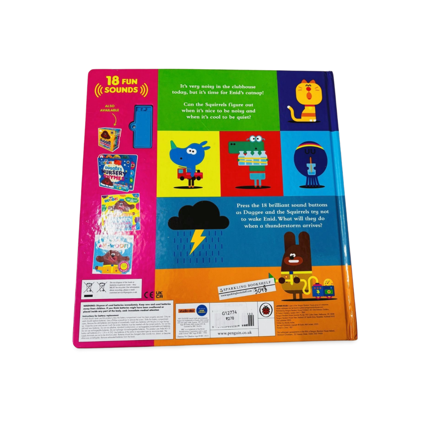 Hey Duggee Dugee's Noisy Sound Book with 18 sounds