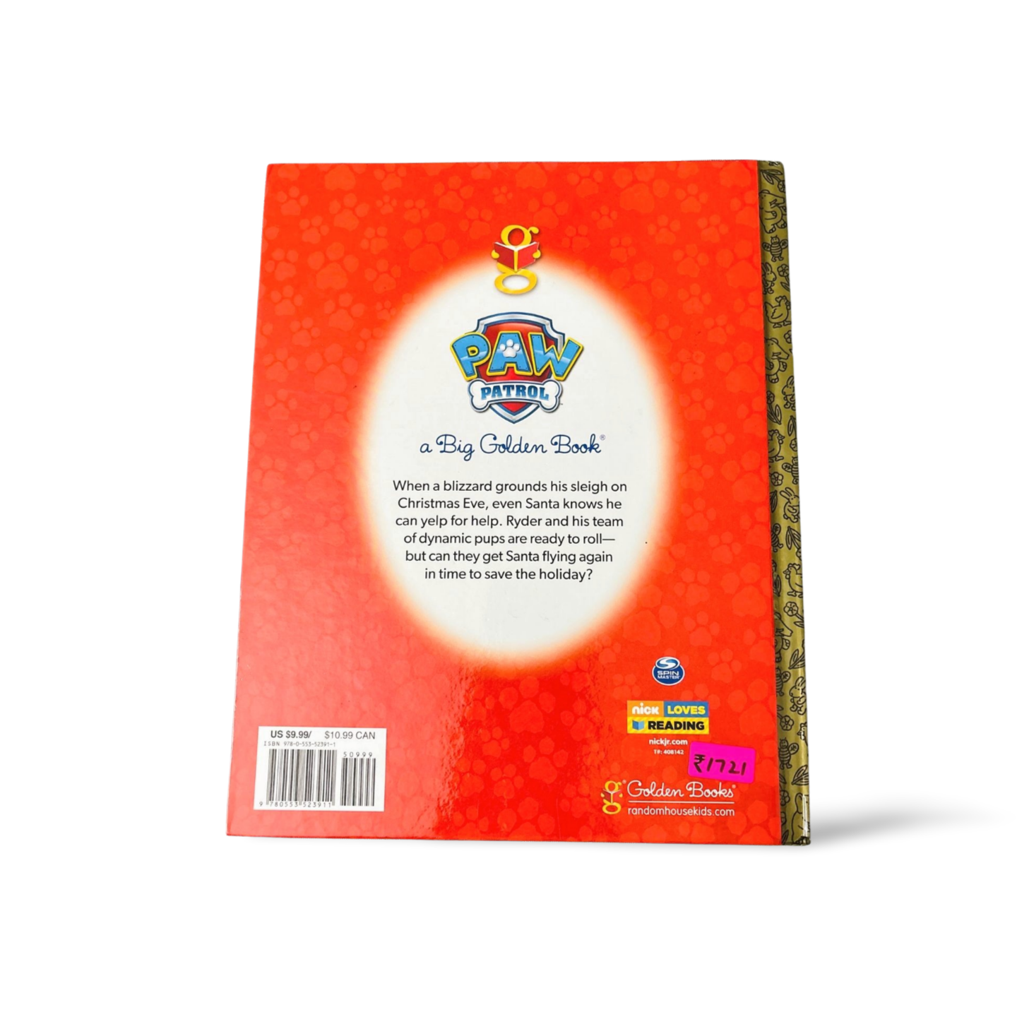 A Big Golden Book- Paw Patrol The Pups save Christmas