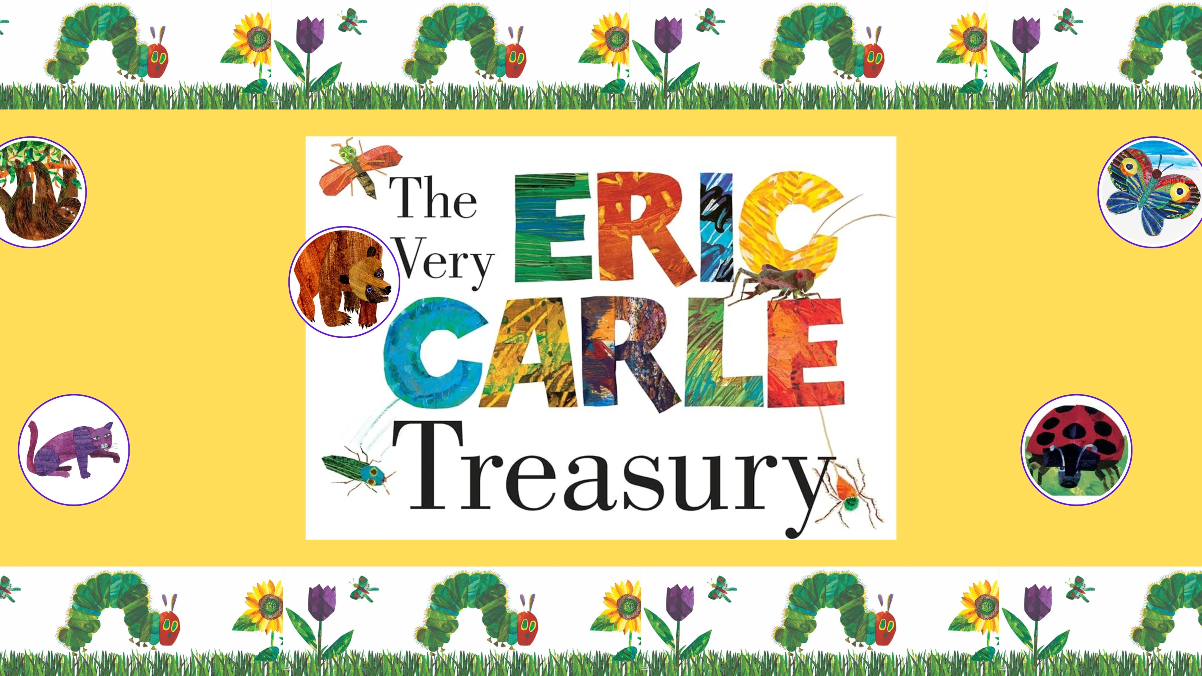 Banner showcasing books for kids by Eric Carle