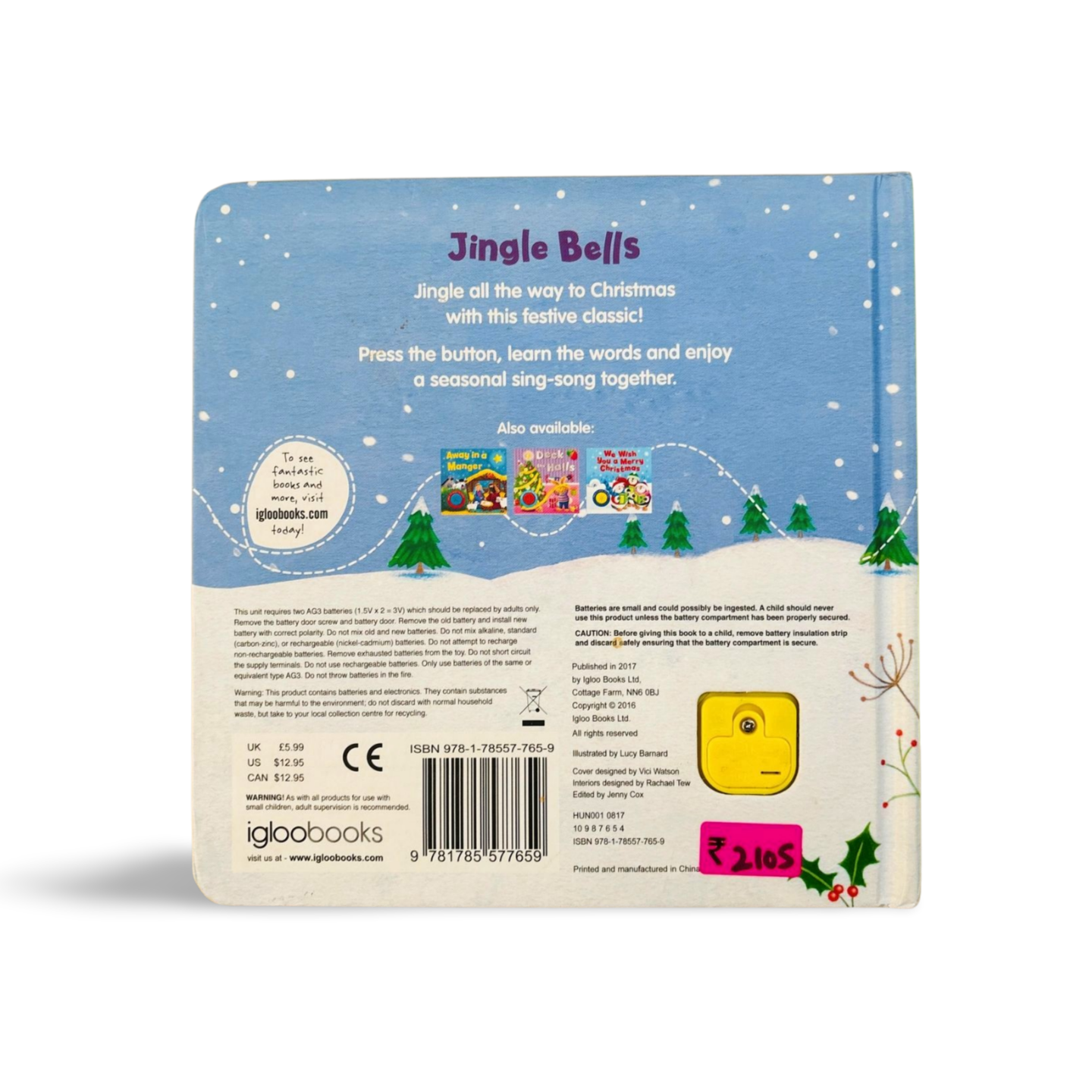 Jingle Bells Sound Book by Igloo Books