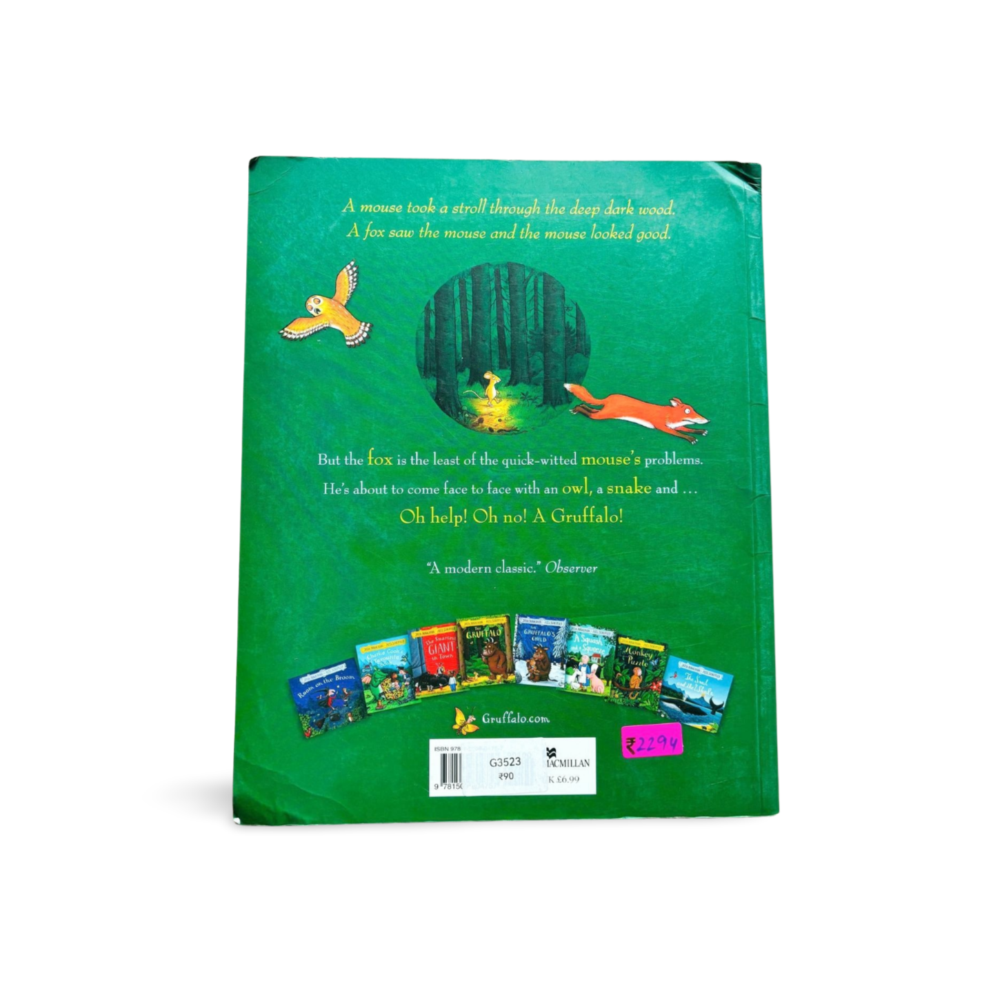 The Gruffalo by Julia Donaldson